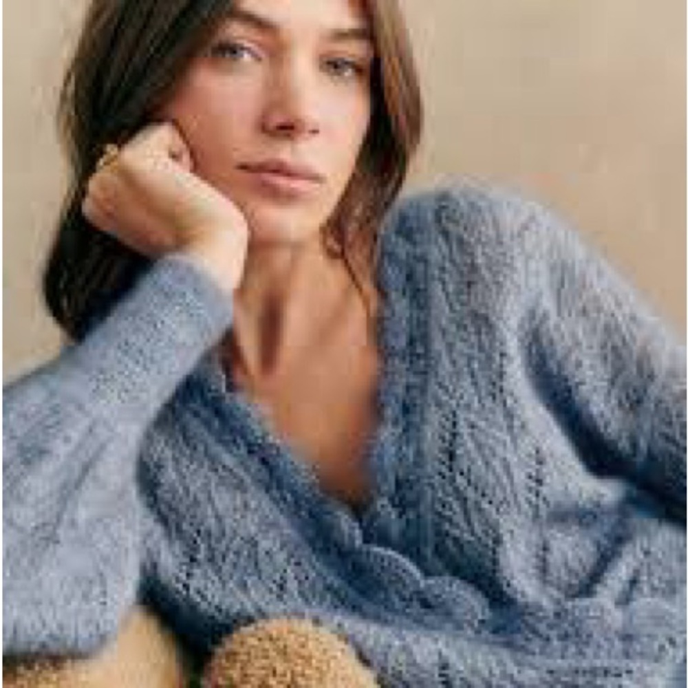 Cozy Blue Knit Sweater